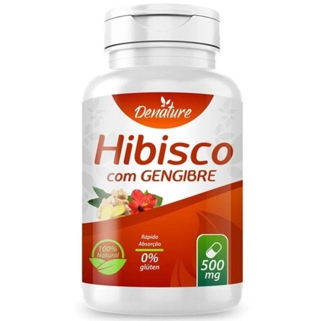 Hibisco com Gengibre 100 Cápsulas - Denature - Savana